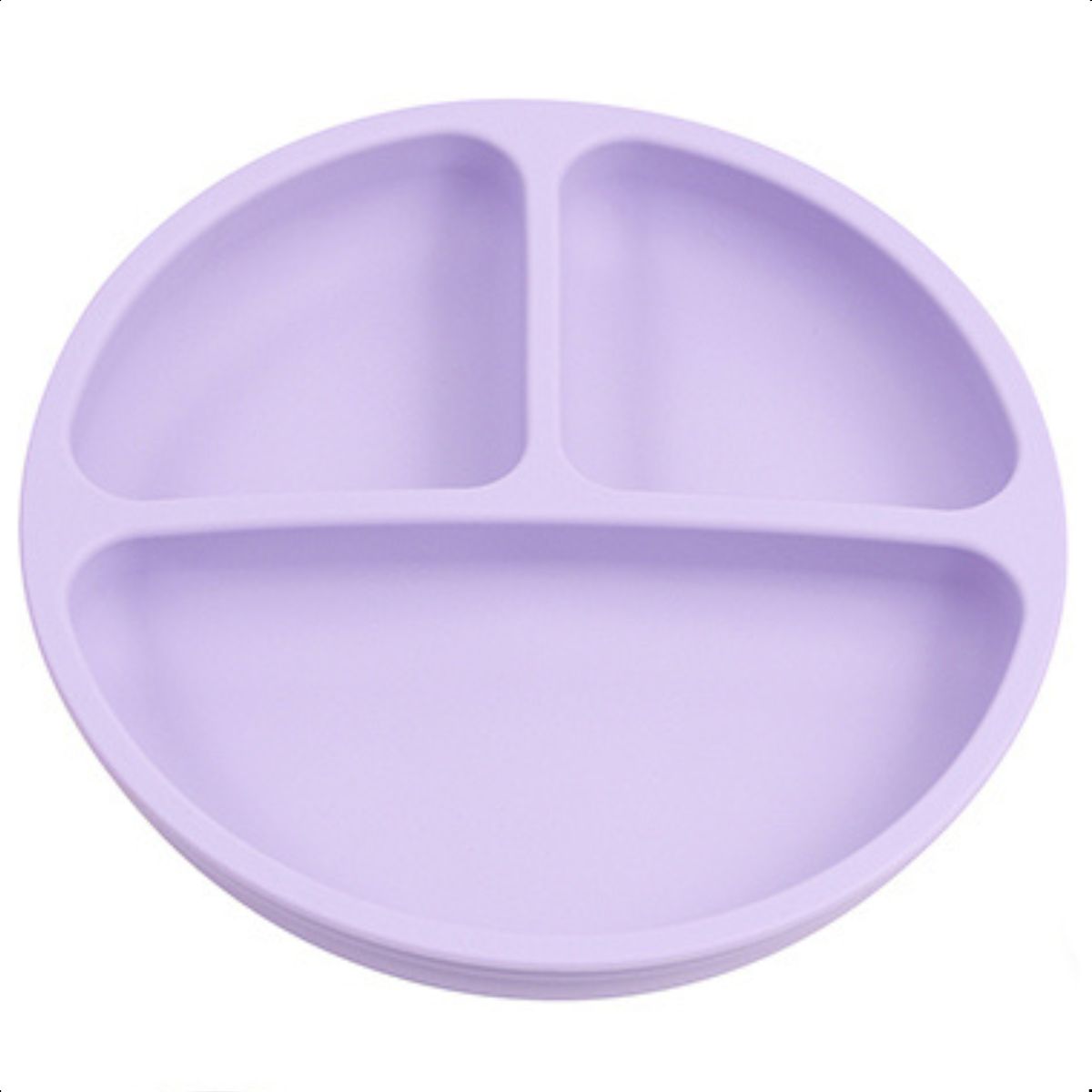 Prato Silicone Com Ventosa Lilás
