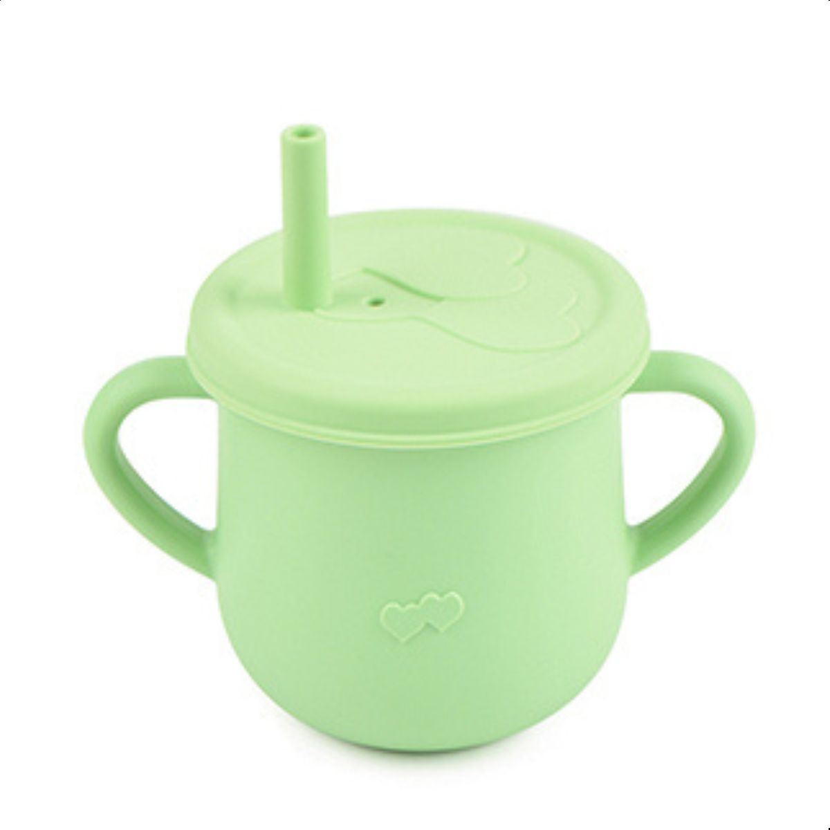 Copo Infantil Silicone Alimentar Verde Claro