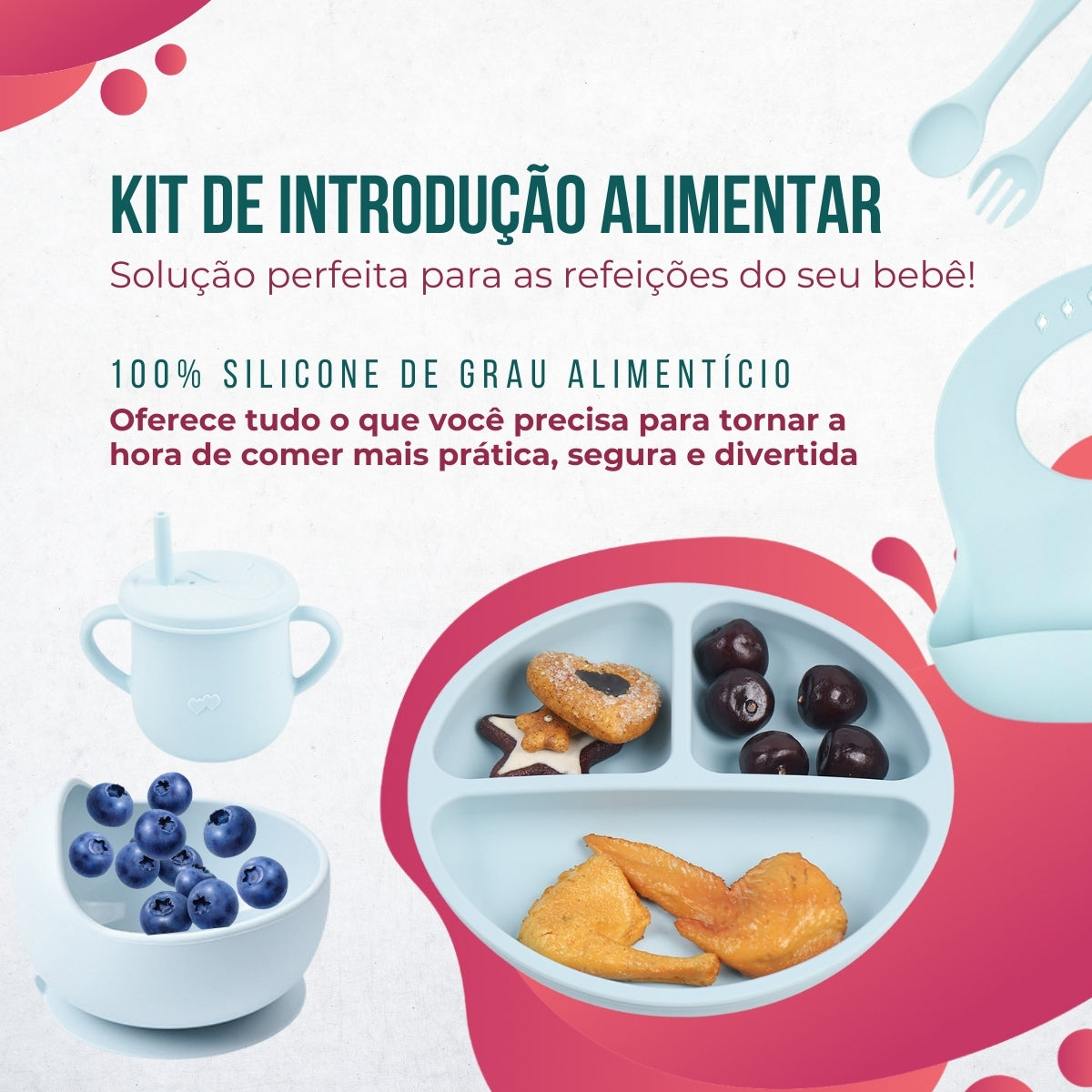 Conjunto Introdução Alimentar Sorriso Rosê