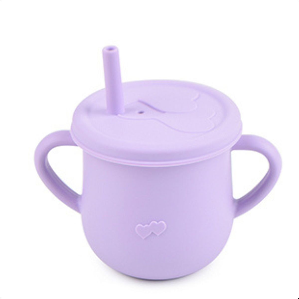 Copo Infantil Silicone Alimentar Lilás