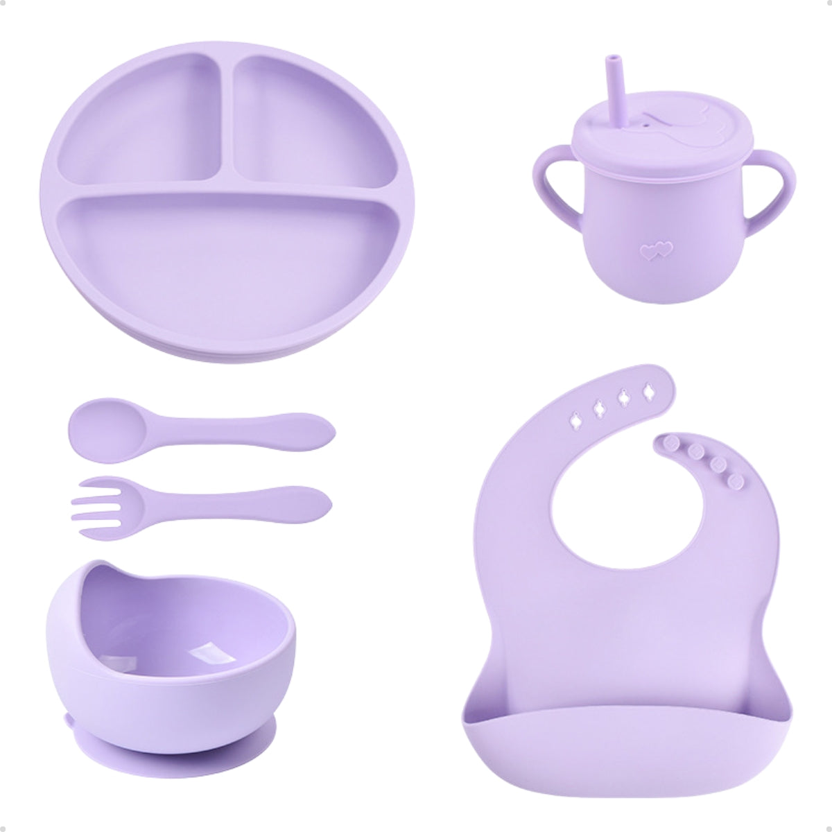 Conjunto Introdução Alimentar Sorriso Lilás