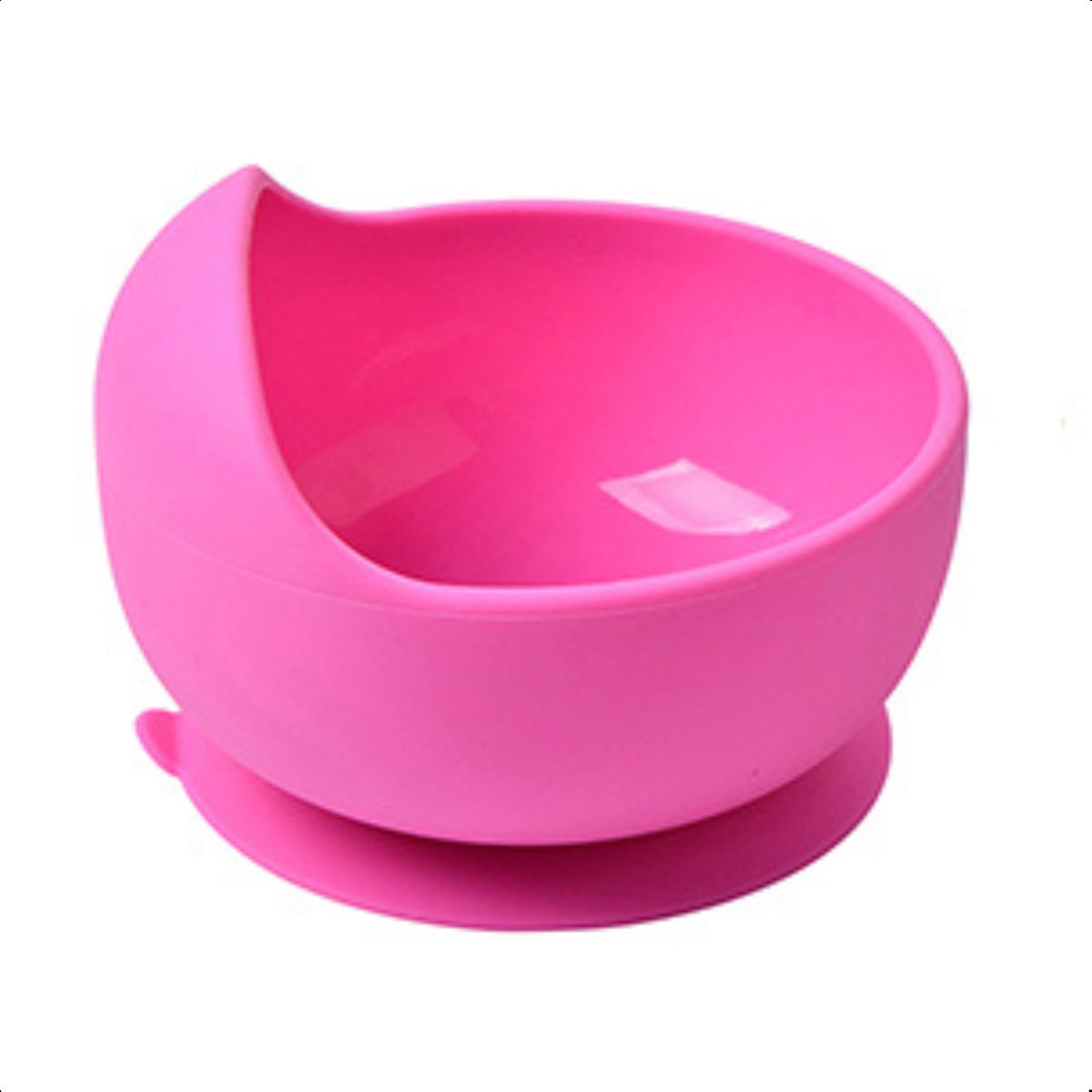 Bowl Silicone Alimentar Com Ventosa Rosa Pink