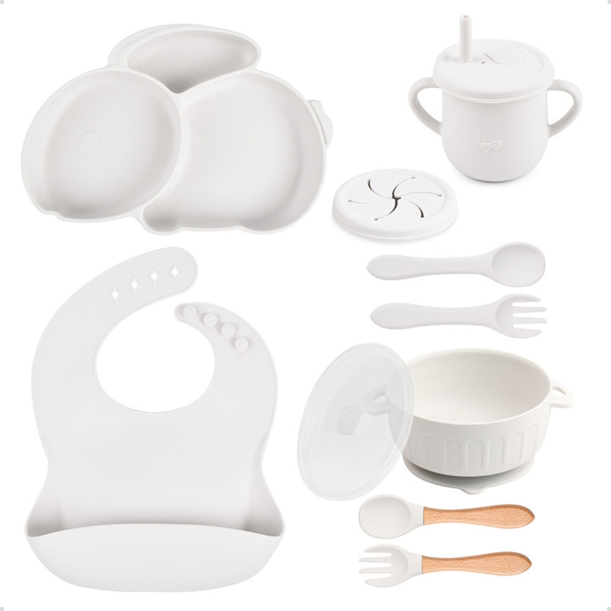 Conjunto Introdução Alimentar Silicone Coelho Gelo