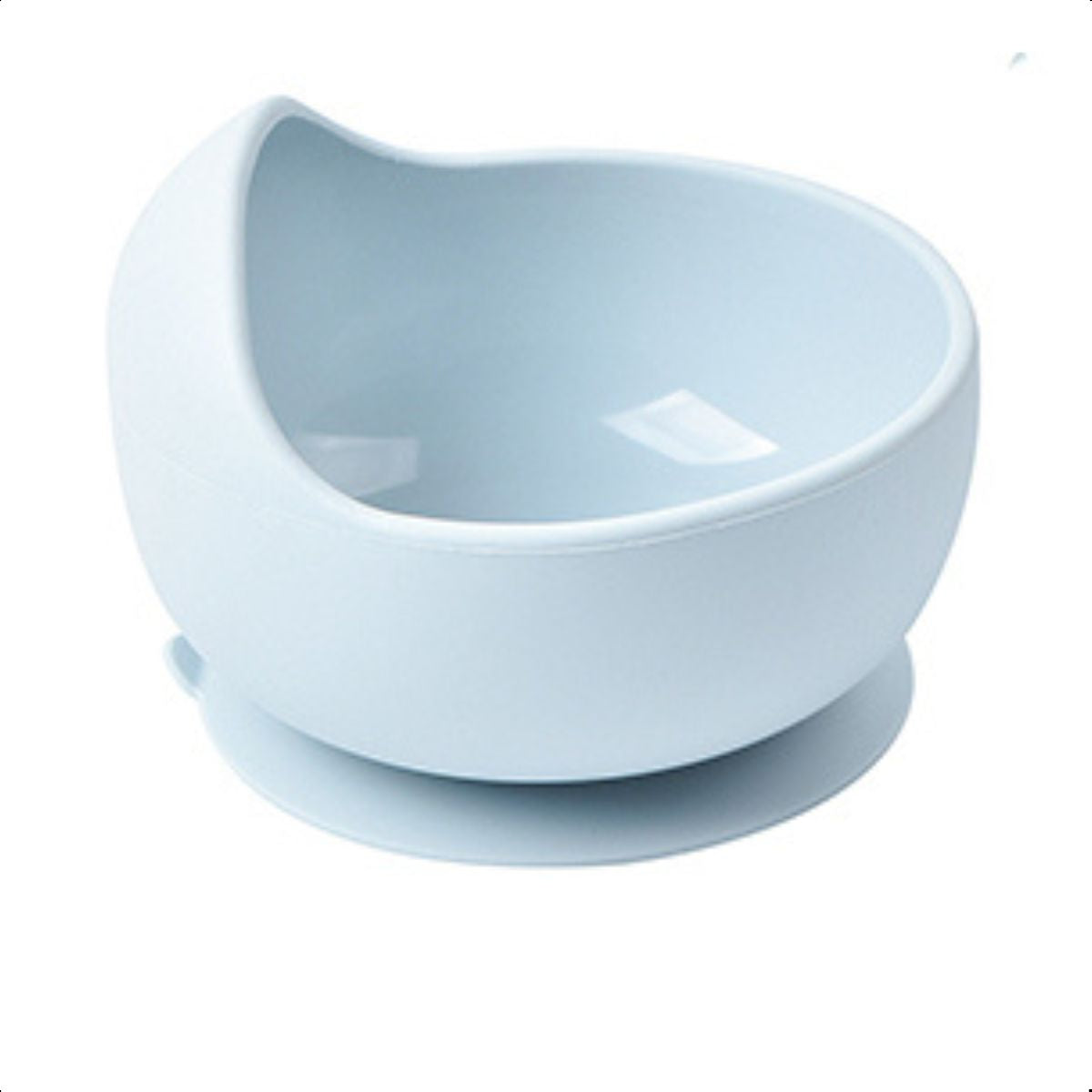 Bowl Silicone Alimentar Com Ventosa Azul Claro