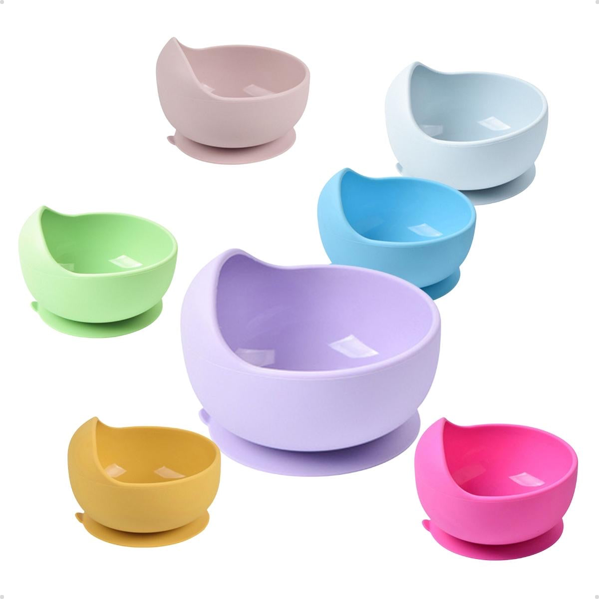 Bowl Silicone Alimentar Com Ventosa Rosê