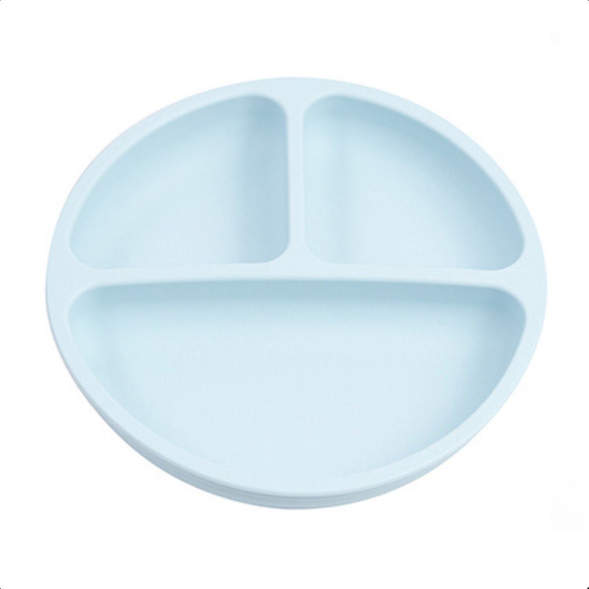 Prato Infantil Silicone Introdução Alimentar Ventosa Sucção